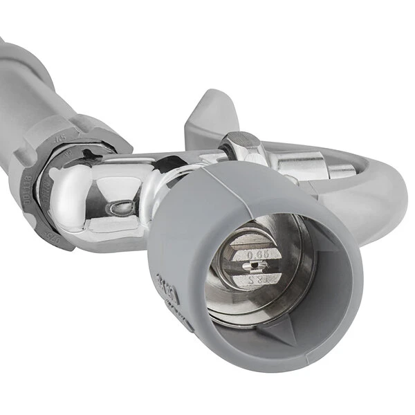 T&S Brass And Bronze Works T&S MPY-8WLN-12-4C EasyInstall Wall Mounted 21" High Mini Pre-Rinse Faucet With Adjustable 8" Centers, Low Flow Spray Valve, 24" Hose, 12" Add-On Faucet, 4-Way Accessory Cross, And 6" Wall Bracket 6 T&S Brass And Bronze Works T&S MPY-8WLN-12-4C EasyInstall Wall Mounted 21" High Mini Pre-Rinse Faucet With Adjustable 8" Centers, Low Flow Spray Valve, 24" Hose, 12" Add-On Faucet, 4-Way Accessory Cross, And 6" Wall Bracket - Image 4