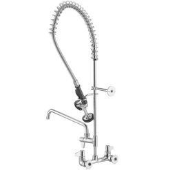 T&S Brass And Bronze Works Equip By T&S 5PR-8W12 Wall Mounted 35 3/4" High Pre-Rinse Faucet With 8" Adjustable Centers, 44" Hose, 12" Add-On Faucet, And 6" Wall Bracket 9 T&S Brass And Bronze Works Equip By T&S 5PR-8W12 Wall Mounted 35 3/4" High Pre-Rinse Faucet With 8" Adjustable Centers, 44" Hose, 12" Add-On Faucet, And 6" Wall Bracket -T&S Brass Shop 2216471