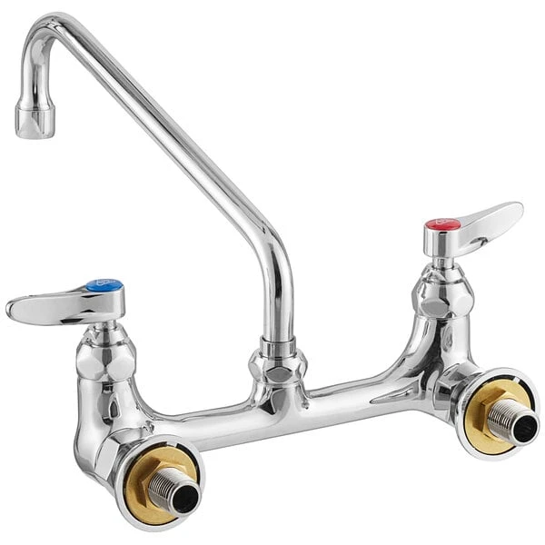 T&S Brass And Bronze Works T&S B-0230-EE-061X Wall Mounted Pantry Faucet With 8" Centers, 10" Swing Nozzle, Eterna Cartridges, And EE Connections 4 T&S Brass And Bronze Works T&S B-0230-EE-061X Wall Mounted Pantry Faucet With 8" Centers, 10" Swing Nozzle, Eterna Cartridges, And EE Connections - Image 2