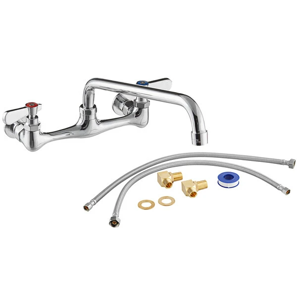 Regency Plumbing & Hardware Regency Wall Mount Faucet With 12" Swing Spout, 8" Centers, And Install Kit 3 Regency Plumbing & Hardware Regency Wall Mount Faucet With 12" Swing Spout, 8" Centers, And Install Kit