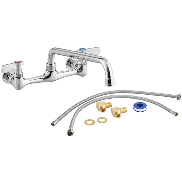 Regency Plumbing & Hardware Regency Wall Mount Faucet With 14" Swing Spout, 8" Centers, And Install Kit 4 Regency Plumbing & Hardware Regency Wall Mount Faucet With 14" Swing Spout, 8" Centers, And Install Kit - Image 2