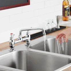 Waterloo Deck-Mounted Faucet With 8" Centers And 8" Swing Nozzle