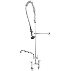 Regency Plumbing & Hardware Regency 1.15 GPM Deck Mount Pre-Rinse Faucet With 12" Add-On Faucet And 8" Centers -T&S Brass Shop 2229250