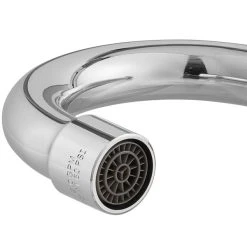 Regency Plumbing & Hardware Regency Wall Mount Handsink Faucet With 3 1/2" Swivel Gooseneck Spout, 4" Centers, And Wrist Handles -T&S Brass Shop 2233993