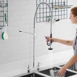 Regency Plumbing & Hardware Regency 1.15 GPM Deck Mount Pre-Rinse Faucet With 8" Centers