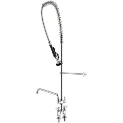 Regency Plumbing & Hardware Regency 1.15 GPM Deck Mount Pre-Rinse Faucet With 12" Add-On Faucet And 4" Centers 9 Regency Plumbing & Hardware Regency 1.15 GPM Deck Mount Pre-Rinse Faucet With 12" Add-On Faucet And 4" Centers -T&S Brass Shop 2253045