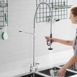 Regency Plumbing & Hardware Regency 1.15 GPM Deck Mount Pre-Rinse Faucet With 4" Centers