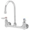 T&S Brass And Bronze Works T&S B-0331 Wall Mounted Pantry Faucet With 8" Adjustable Centers, 5 11/16" Swivel Gooseneck, And Eterna Cartridges