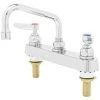T&S Brass And Bronze Works T&S B-1120-XS-F12 Deck Mounted Workboard Faucet With 8" Centers, 6" Swing Spout, 1.2 GPM Aerator, Eterna Cartridges, And Lever Handles 1 T&S Brass And Bronze Works T&S B-1120-XS-F12 Deck Mounted Workboard Faucet With 8" Centers, 6" Swing Spout, 1.2 GPM Aerator, Eterna Cartridges, And Lever Handles -T&S Brass Shop 2254695