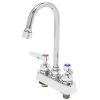 T&S Brass And Bronze Works T&S B-1141-2-V22-CR Deck Mounted Workboard Faucet With 4" Centers, 4 3/8" Gooseneck Spout, 2.2 GPM Aerator, Cerama Cartridges, And Lever Handles 2 T&S Brass And Bronze Works T&S B-1141-2-V22-CR Deck Mounted Workboard Faucet With 4" Centers, 4 3/8" Gooseneck Spout, 2.2 GPM Aerator, Cerama Cartridges, And Lever Handles -T&S Brass Shop 2254698