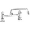T&S Brass And Bronze Works Equip By T&S 5F-8DLX10 Deck Mount Swivel Base Mixing Faucet With 10 1/8" Swing Nozzle And 8" Centers - ADA Compliant -T&S Brass Shop 2254982