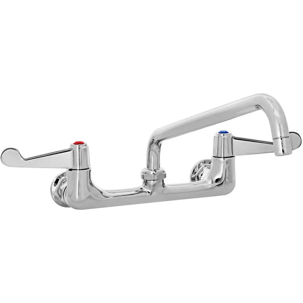 T&S Brass And Bronze Works Equip By T&S 5F-8WWB06 Wall Mounted Faucet With 8" Adjustable Centers, 6 1/8" Swing Spout, Laminar Flow Device, Cerama Cartridges, And Wrist Handles 3 T&S Brass And Bronze Works Equip By T&S 5F-8WWB06 Wall Mounted Faucet With 8" Adjustable Centers, 6 1/8" Swing Spout, Laminar Flow Device, Cerama Cartridges, And Wrist Handles