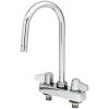 T&S Brass And Bronze Works Equip By T&S 5F-4CLX03A Deck Mounted Workboard Faucet With 2 13/16" Gooseneck Spout, 4" Centers, 2.2 GPM Aerator, And Lever Handles 1 T&S Brass And Bronze Works Equip By T&S 5F-4CLX03A Deck Mounted Workboard Faucet With 2 13/16" Gooseneck Spout, 4" Centers, 2.2 GPM Aerator, And Lever Handles -T&S Brass Shop 2255018