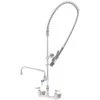T&S Brass And Bronze Works T&S B-0133-12CRVBCE EasyInstall Wall Mounted 41 1/4" High Pre-Rinse Faucet With Adjustable 8" Centers, Low Flow Spray Valve, 44" Hose, 12" Add-On Faucet, Installation Kit, Vacuum Breaker, And 6" Wall Bracket 1 T&S Brass And Bronze Works T&S B-0133-12CRVBCE EasyInstall Wall Mounted 41 1/4" High Pre-Rinse Faucet With Adjustable 8" Centers, Low Flow Spray Valve, 44" Hose, 12" Add-On Faucet, Installation Kit, Vacuum Breaker, And 6" Wall Bracket -T&S Brass Shop 2256559