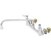 T&S Brass And Bronze Works T&S B-0231-CR-EK Wall Mounted Pantry Faucet With 8" Adjustable Centers, 12" Swing Nozzle, Cerama Cartridges, And Installation Kit