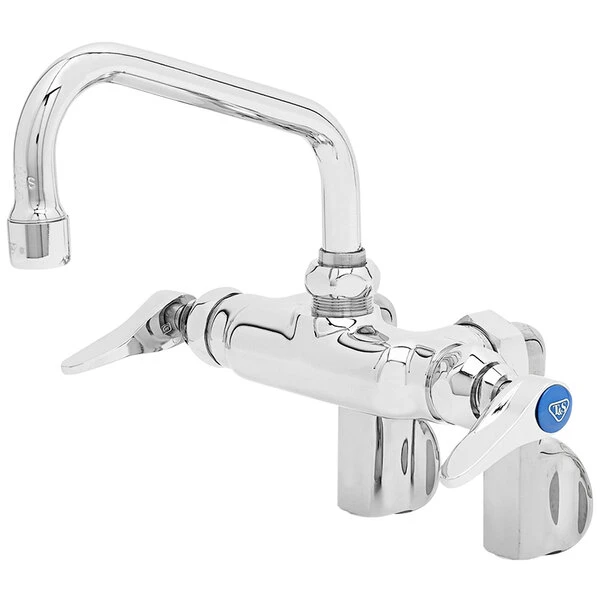 T&S Brass And Bronze Works T&S B-0242 Wall Mounted Pantry Faucet With Adjustable Centers, 6" Swing Nozzle, Eterna Cartridges, And Built-In Stops 3 T&S Brass And Bronze Works T&S B-0242 Wall Mounted Pantry Faucet With Adjustable Centers, 6" Swing Nozzle, Eterna Cartridges, And Built-In Stops
