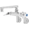 T&S Brass And Bronze Works T&S B-0243 Wall Mounted Pantry Faucet With Adjustable Centers, 6" Cast Swing Spout, Eterna Cartridges, And Built-In Stops -T&S Brass Shop 2256693