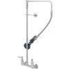 T&S Brass And Bronze Works T&S B-0131-CR-B08C Wall Mounted 29 1/2" High Pre-Rinse Faucet With Adjustable 8" Centers, Ergonomic Low Flow Spray Valve, Swivel Arm, 14" Hose, And 6" Wall Bracket -T&S Brass Shop 2256700