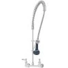 T&S Brass And Bronze Works T&S B-0133-CR-B08C EasyInstall Wall Mounted 33 1/4" High Pre-Rinse Faucet With Adjustable 8" Centers, Ergonomic Low Flow Spray Valve, 44" Hose, And 6" Wall Bracket 1 T&S Brass And Bronze Works T&S B-0133-CR-B08C EasyInstall Wall Mounted 33 1/4" High Pre-Rinse Faucet With Adjustable 8" Centers, Ergonomic Low Flow Spray Valve, 44" Hose, And 6" Wall Bracket -T&S Brass Shop 2256728