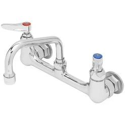 T&S Brass And Bronze Works T&S B-0232 Wall Mounted Pantry Faucet With 8" Adjustable Centers, 6" Swing Nozzle, And Eterna Cartridges