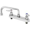 T&S Brass And Bronze Works T&S B-1121 Deck Mounted Workboard Faucet With 8" Swing Nozzle, 8" Centers, 2.2 GPM Aerator, Eterna Cartridges, And Lever Handles -T&S Brass Shop 2257151