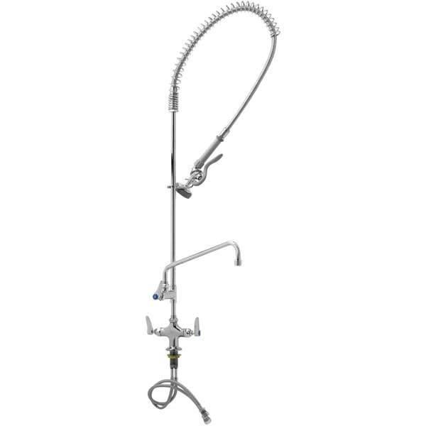 T&S Brass And Bronze Works T&S B-0113-ADF12 EasyInstall Deck Mounted 49 1/2" High Pre-Rinse Faucet With Flex Inlets, 44" Hose, And 12" Add-On Faucet 3 T&S Brass And Bronze Works T&S B-0113-ADF12 EasyInstall Deck Mounted 49 1/2" High Pre-Rinse Faucet With Flex Inlets, 44" Hose, And 12" Add-On Faucet