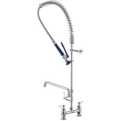 Waterloo 1.15 GPM Deck-Mounted Pre-Rinse Faucet With 8" Centers And 12" Add-On Faucet 9 Waterloo 1.15 GPM Deck-Mounted Pre-Rinse Faucet With 8" Centers And 12" Add-On Faucet -T&S Brass Shop 2273790