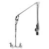 T&S Brass And Bronze Works T&S B-0137 Wall Mounted 40" High Pre-Rinse Faucet With Adjustable 8" Centers, Low Flow Spray Valve, Roto-Flex Support, And 6" Wall Bracket -T&S Brass Shop 22838