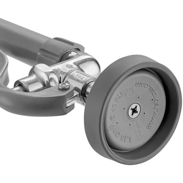 T&S Brass And Bronze Works T&S B-0133-ADF12-B EasyInstall Wall Mounted 37 9/16" High Pre-Rinse Faucet With Adjustable 8" Centers, 1.15 GPM Spray Valve, 44" Hose, 12" Add-On Faucet, And 6" Wall Bracket 6 T&S Brass And Bronze Works T&S B-0133-ADF12-B EasyInstall Wall Mounted 37 9/16" High Pre-Rinse Faucet With Adjustable 8" Centers, 1.15 GPM Spray Valve, 44" Hose, 12" Add-On Faucet, And 6" Wall Bracket - Image 4