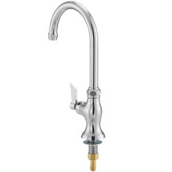 Waterloo Deck Mount Single Temperature Faucet With 6" Gooseneck Spout And Single Inlet -T&S Brass Shop 2293907