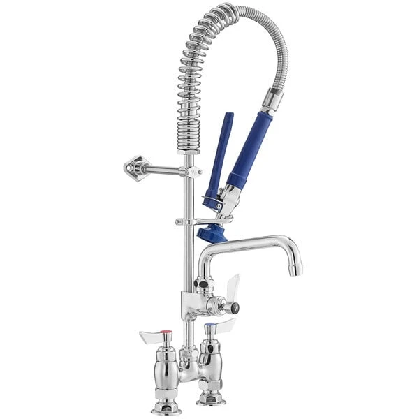 Waterloo 1.15 GPM Low Profile Deck-Mounted Pre-Rinse Faucet With 4" Centers And 8" Add-On Faucet 4 Waterloo 1.15 GPM Low Profile Deck-Mounted Pre-Rinse Faucet With 4" Centers And 8" Add-On Faucet - Image 2
