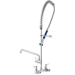 Waterloo 1.15 GPM Wall-Mounted Pre-Rinse Faucet With 8" Centers And 14" Add-On Faucet -T&S Brass Shop 2296122