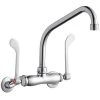 Elkay LK945HA08T6T Wall-Mounted Faucet With 3" - 8" Adjustable Centers, 8" High Arc Swing Spout, 1.5 GPM Aerator, And 6" Wristblade Handles 2 Elkay LK945HA08T6T Wall-Mounted Faucet With 3" - 8" Adjustable Centers, 8" High Arc Swing Spout, 1.5 GPM Aerator, And 6" Wristblade Handles -T&S Brass Shop 2343343