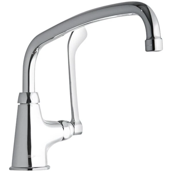 Elkay LK535AT12T6 Deck Mounted Faucet With Single Base, 12" Arc Tube Swing Spout, 1.5 GPM Aerator, And 6" Wristblade Handle 3 Elkay LK535AT12T6 Deck Mounted Faucet With Single Base, 12" Arc Tube Swing Spout, 1.5 GPM Aerator, And 6" Wristblade Handle