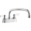 Elkay LK406AT14L2 Deck Mount Faucet With 4" Centers, 14" Arc Tube Swing Spout, 1.5 GPM Aerator, And 2" Lever Handles 1 Elkay LK406AT14L2 Deck Mount Faucet With 4" Centers, 14" Arc Tube Swing Spout, 1.5 GPM Aerator, And 2" Lever Handles -T&S Brass Shop 2359484