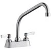 Elkay LK406HA08L2 Deck Mount Faucet With 4" Centers, 8" High Arc Swing Spout, 1.5 GPM Aerator, And 2" Lever Handles 1 Elkay LK406HA08L2 Deck Mount Faucet With 4" Centers, 8" High Arc Swing Spout, 1.5 GPM Aerator, And 2" Lever Handles -T&S Brass Shop 2359773
