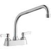 Elkay LK406HA10L2 Deck Mount Faucet With 4" Centers, 10" High Arc Swing Spout, 1.5 GPM Aerator, And 2" Lever Handles 2 Elkay LK406HA10L2 Deck Mount Faucet With 4" Centers, 10" High Arc Swing Spout, 1.5 GPM Aerator, And 2" Lever Handles -T&S Brass Shop 2368444