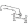 T&S Brass And Bronze Works T&S B-0221-U12-CR Ultrarinse 8" Deck Mount Mixing Faucet With 12" Swing Nozzle And 10" 1.5 GPM Sprayer Arm 2 T&S Brass And Bronze Works T&S B-0221-U12-CR Ultrarinse 8" Deck Mount Mixing Faucet With 12" Swing Nozzle And 10" 1.5 GPM Sprayer Arm -T&S Brass Shop 2375533