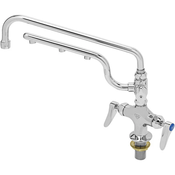 T&S Brass And Bronze Works T&S B-0201-U12-CR Ultrarinse Single Hole Deck Mount Mixing Faucet With 12" Swing Nozzle And 10" 1.5 GPM Sprayer Arm 3 T&S Brass And Bronze Works T&S B-0201-U12-CR Ultrarinse Single Hole Deck Mount Mixing Faucet With 12" Swing Nozzle And 10" 1.5 GPM Sprayer Arm