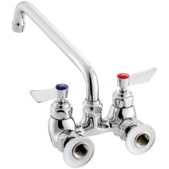 Waterloo Wall-Mounted Faucet With 4" Centers And 10" Swing Spout 8 Waterloo Wall-Mounted Faucet With 4" Centers And 10" Swing Spout -T&S Brass Shop 2426332