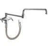 Chicago Faucet Company Chicago Faucets 50-DJ26ABCP Deck-Mounted Single-Hole Manual Sink Faucet With 26" Double-Jointed Swing Spout -T&S Brass Shop 2430651