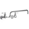 Chicago Faucet Company Chicago Faucets 540-LDL12ABCP Wall-Mounted Manual Sink Faucet With Adjustable Centers And 12" L-Type Swing Spout 1 Chicago Faucet Company Chicago Faucets 540-LDL12ABCP Wall-Mounted Manual Sink Faucet With Adjustable Centers And 12" L-Type Swing Spout -T&S Brass Shop 2430657