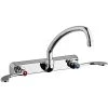 Chicago Faucet Company Chicago Faucets W8W-L9E35-317ABCP Wall-Mounted Manual Sink Faucet With 9 1/2" L-Type Swing Spout And 1.5 GPM Pressure Compensating Softflo Aerator 2 Chicago Faucet Company Chicago Faucets W8W-L9E35-317ABCP Wall-Mounted Manual Sink Faucet With 9 1/2" L-Type Swing Spout And 1.5 GPM Pressure Compensating Softflo Aerator -T&S Brass Shop 2430668
