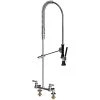 Chicago Faucet Company Chicago Faucets 510-SSVBXKCAB Deck-Mounted Pre-Rinse Faucet With 8" Fixed Centers And Inline Backflow Preventer -T&S Brass Shop 2433980