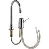Chicago Faucet Company Chicago Faucets 2302-E35ABCP Deck-Mounted Faucet With 5 1/4" Rigid / Swing Gooseneck Spout -T&S Brass Shop 2434034