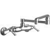 Chicago Faucet Company Chicago Faucets 445-DJ13E35ABCP 1.5 GPM Wall-Mounted Faucet With Adjustable Centers And 13" Double-Jointed Swing Spout -T&S Brass Shop 2434070
