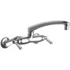 Chicago Faucet Company Chicago Faucets 445-L8ABCP 2.2 GPM Wall-Mounted Faucet With Adjustable Centers And 8" L-Type Swing Spout