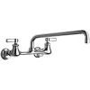Chicago Faucet Company Chicago Faucets 540-LDL12E35ABCP 1.5 GPM Wall-Mounted Faucet With Adjustable Centers And 12" L-Type Swing Spout -T&S Brass Shop 2434123