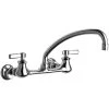 Chicago Faucet Company Chicago Faucets 540-LDL9E35ABCP 1.5 GPM Wall-Mounted Faucet With Adjustable Centers And 9 1/2" L-Type Swing Spout -T&S Brass Shop 2434138