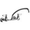 Chicago Faucet Company Chicago Faucets 540-LDL9HFAB Wall-Mounted Faucet With 8" Centers And 9 1/2" L-Type Swing Spout 1 Chicago Faucet Company Chicago Faucets 540-LDL9HFAB Wall-Mounted Faucet With 8" Centers And 9 1/2" L-Type Swing Spout -T&S Brass Shop 2434140